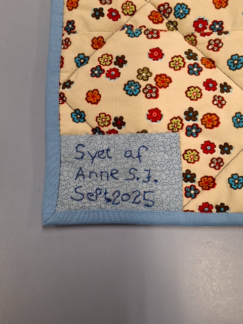 Patchwork sengetæppe baby